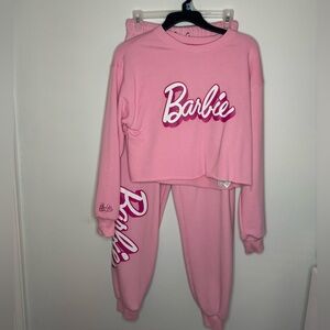 Barbie Sweat Pants & Crop Top Set